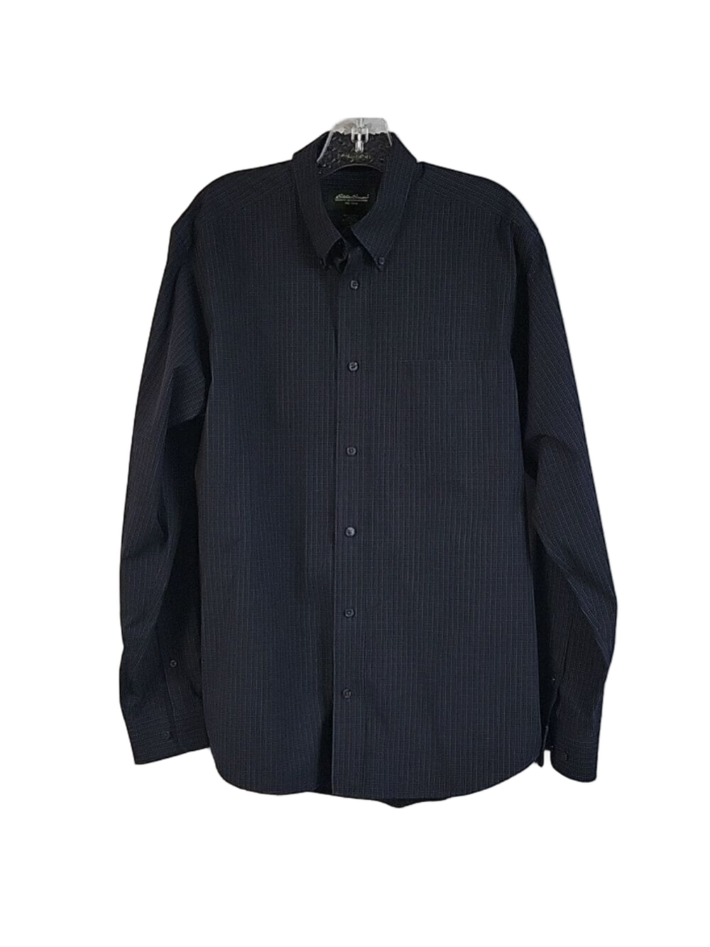Eddie Bauer Men's Button-Down Long-Sleeved Graph-Check Pattered Shirt, Size M